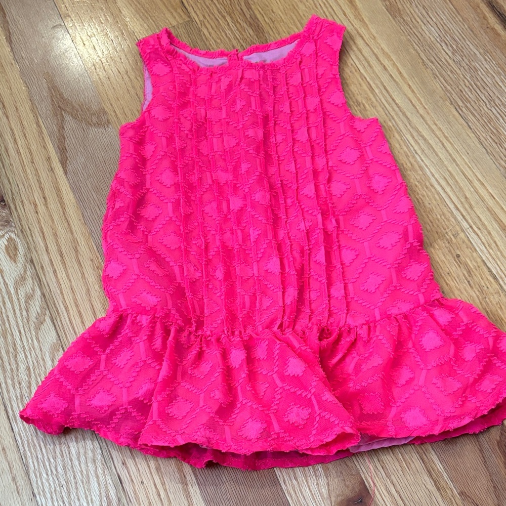 Genuine Kids by OshKosh Hot Pink Textured Peplum Tunic